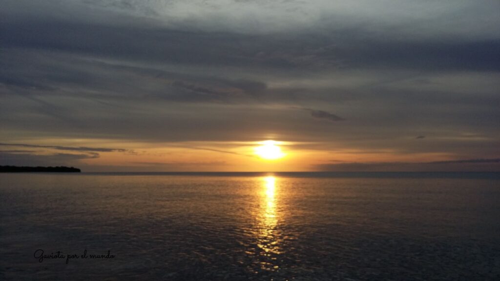Atardecer en María la gorda en Pinar del Río
