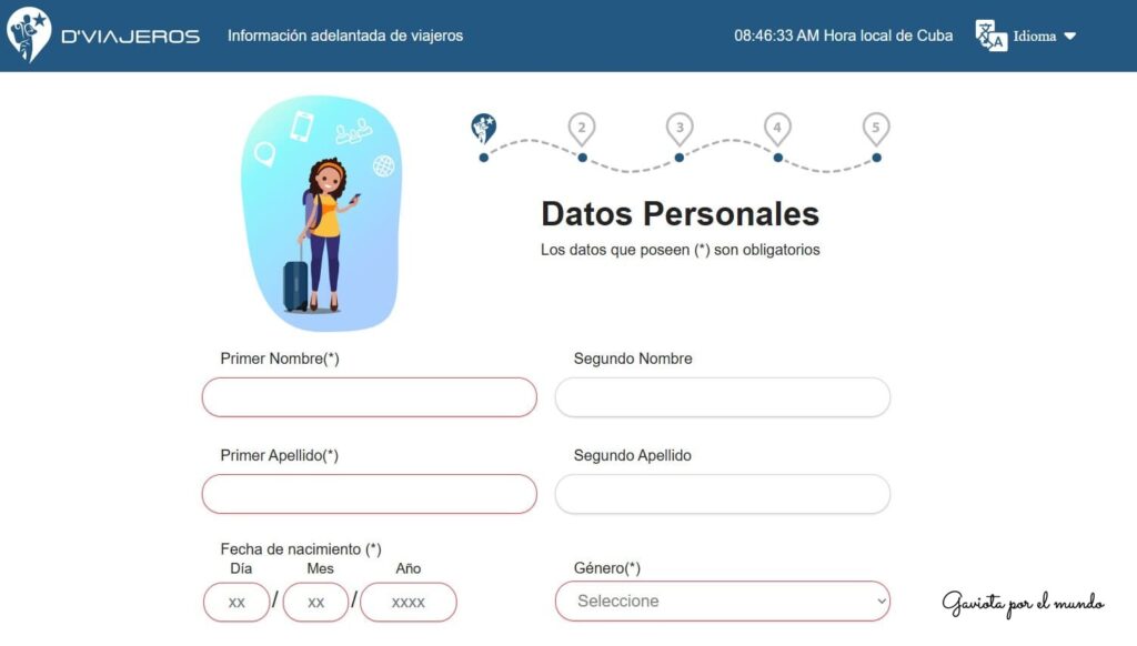 Dviajeros pasa a paso