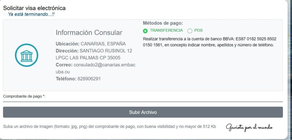 Visa cubana paso a paso