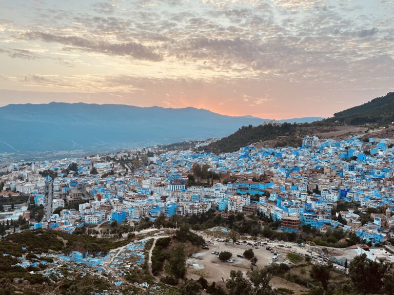 Atardecer en la mezquita española de Chefchaouen