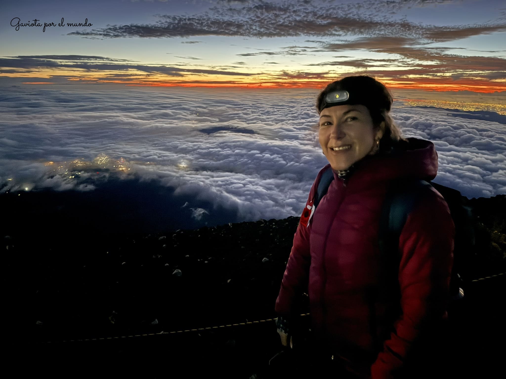 Amanecer en el Fuji