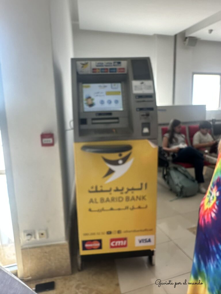 Cajero en el aeropuerto de essaouira, el mejor cambio de la ciudad