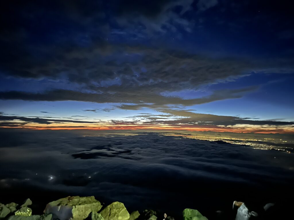 Amanecer en el Fuji